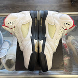 Jordan Reflective Tongue Fire Red 5s Size 7Y