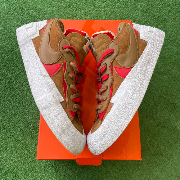 Nike Sacai British Tan Low Blazers Size 8.5