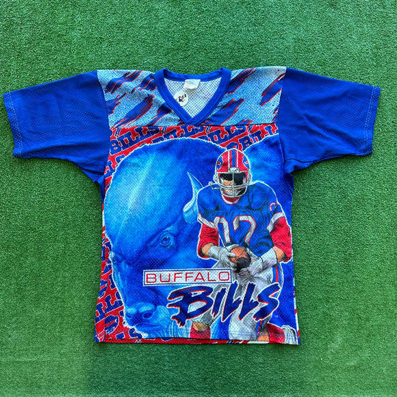 Vintage Buffalo Bills Jersey Shirt Size S/M