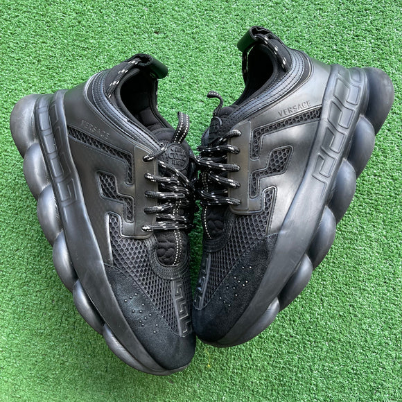 Versace Triple Black Chain Reaction Size 43 (10)