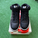 Nike Stussy Black Mid Air Force 1s Size 11