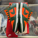 Nike Miami Hurricanes Low Dunks Size 8.5