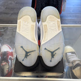 Jordan White Metallic 5s Size 8