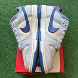 Nike White Blue Void Low Dunks Size 9