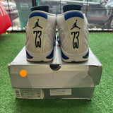 Jordan White Hyper Royal 14s Size 9