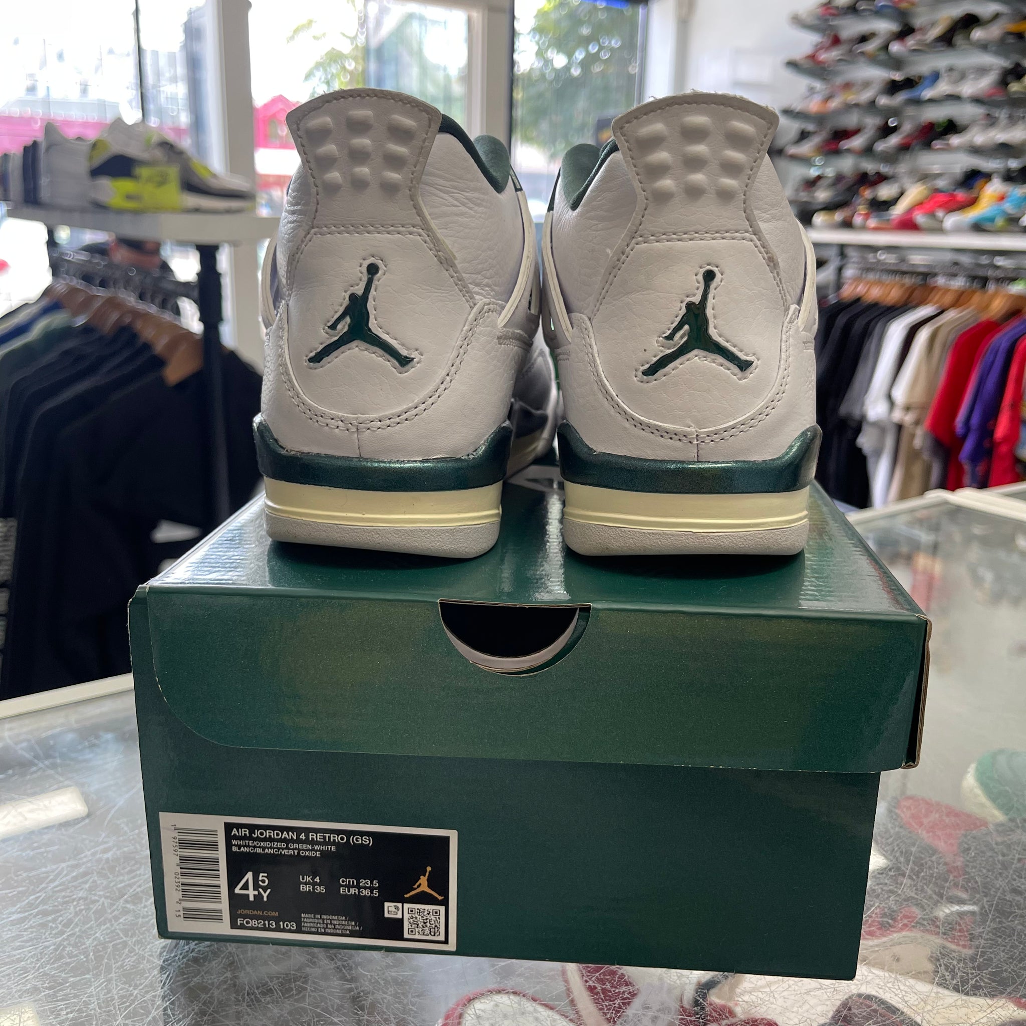 Size 12 | Jordan 4 Oxidized Green With Box | Pre-Owned JORDAN 4 RETRO OXIDIZED GREEN – epsneakerscene main image 3