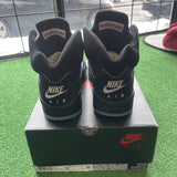 Jordan Black Metallic 5s Size 10