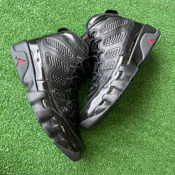 Jordan Patent Bred 9s Size 8.5