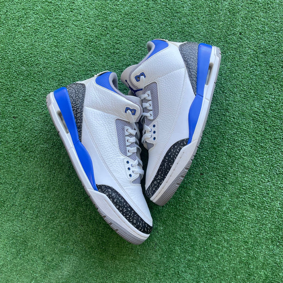 Jordan Racer Blue 3s Size 11.5