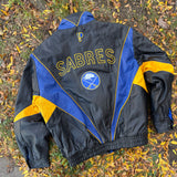 Vintage Buffalo Sabres Leather Jacket Size L