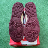 Nike Team Red Low Dunk Size 8W/6.5M