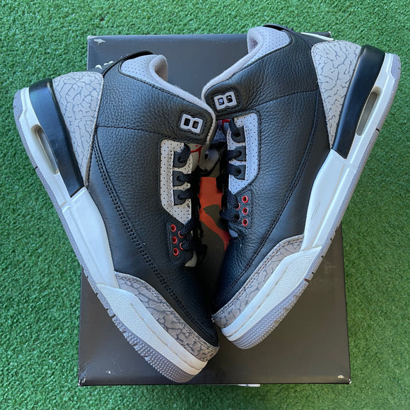 Jordan Black Cement 3s Size 6Y