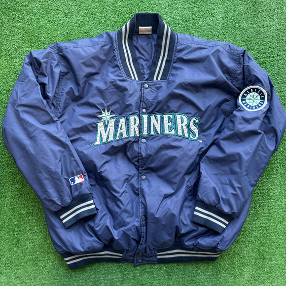 Seattle Mariners Majestic ジャケット M Vtg Seattle Mariners Majestic Jacket Size M Fleece Lined | eBay