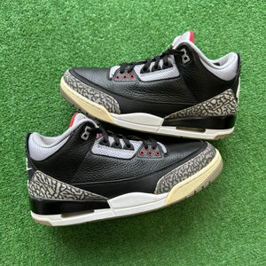 Jordan Black Cement 3s Size 10