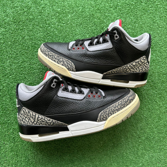 Jordan Black Cement 3s Size 10