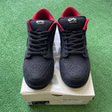 Nike Supreme Black SB Low Dunk Size 11.5