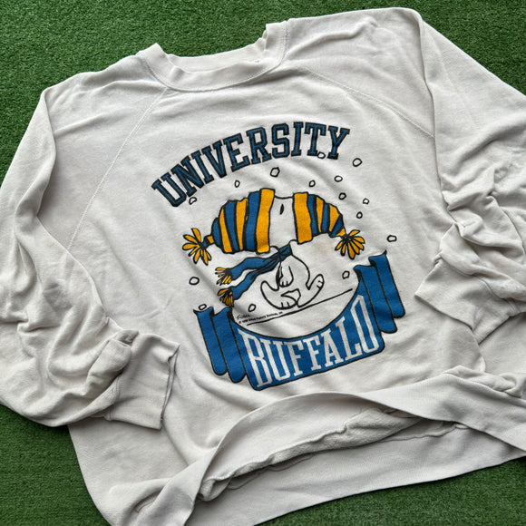 Vintage University at Buffalo Snoopy Crewneck