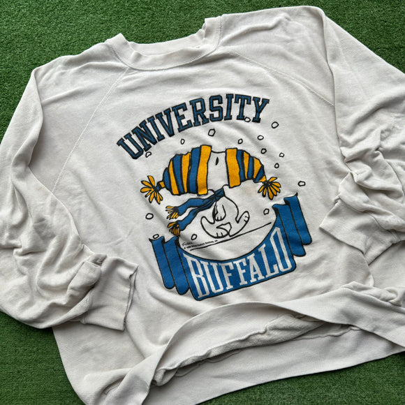 Vintage University at Buffalo Snoopy Crewneck