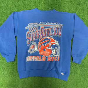 Vintage Buffalo Bills Super Bowl XXV Crewneck Size L
