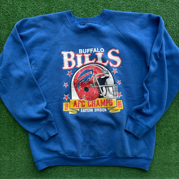 Vintage Buffalo Bills 1988 AFC Champs Crewneck Size XL
