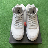 Jordan White Metallic 5s Size 11