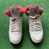 Jordan Fire Red 5s Size 6.5Y