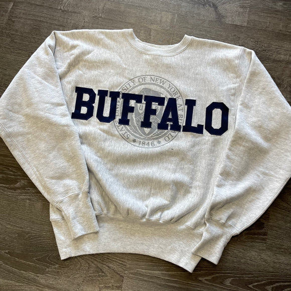 Vintage University of Buffalo Reverse Weave Champion Crewneck Size L
