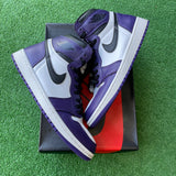 Jordan Court Purple 1s Size 8.5