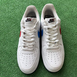 Nike White Red Blue Air Force 1s Size 12