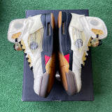 Jordan Off White Sail 5s Size 8.5