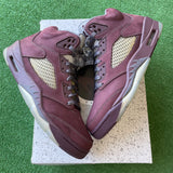 Jordan Burgundy 5s Size 10.5