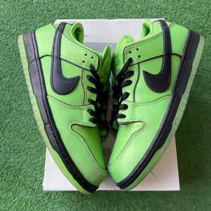Nike Powderpuff Girl Buttercup SB Low Dunks Size 10