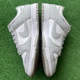 Nike White Smoke Grey Low Dunks Size 10