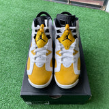 Jordan Yellow Ochre 6s Size 7Y