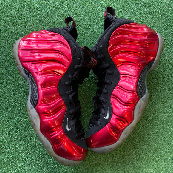 Nike Metallic Red Foamposites Size 10