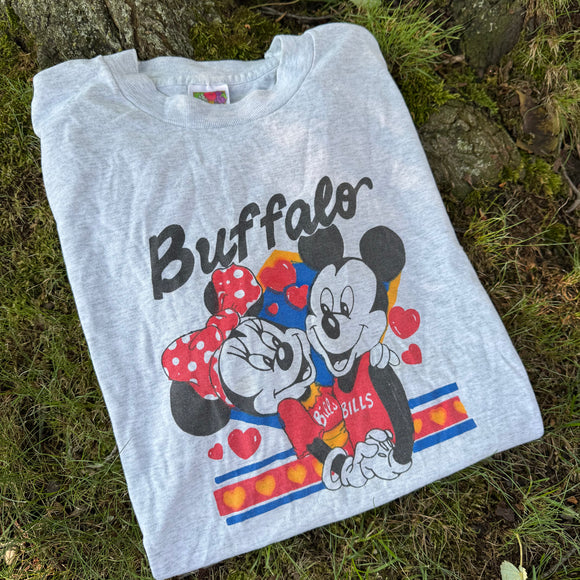 Vintage Buffalo Bills Mickey Minnie Mouse Tee Size XL