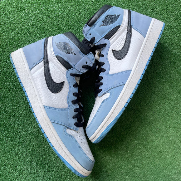 Jordan University Blue 1s Size 12