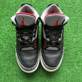 Jordan Black Cement 3s Size 8