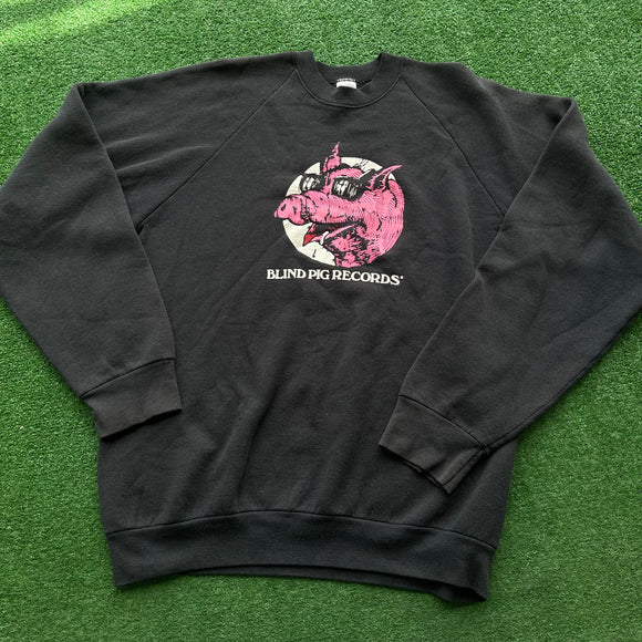 Vintage Blind Pig Records Crewneck Size XL