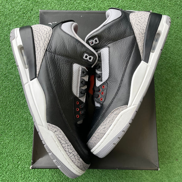 Jordan Black Cement 3s Size 13
