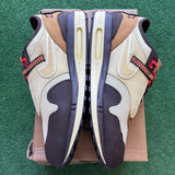 Nike Travis Scott Cactus Jack Baroque Brown Air Max 1s Size 12.5