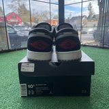 Jordan Black Wolf Grey Low 1s Size 10.5