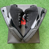 Jordan Black Cat 3s Size 9.5
