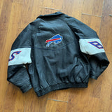 Vintage Buffalo Bills Leather Jacket Size XL