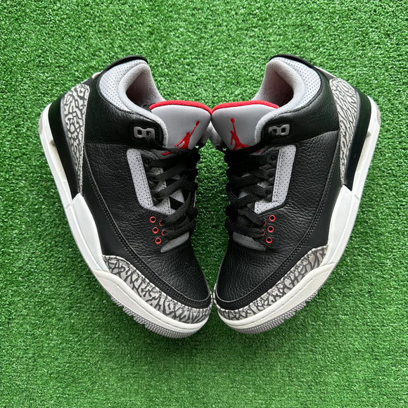 Jordan Black Cement 3s Size 8