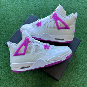 Jordan Hyper Violet 4s Size 5.5Y