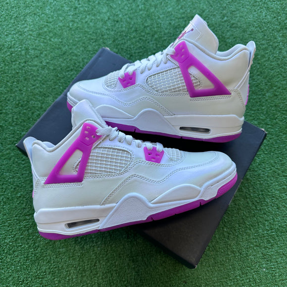 Jordan Hyper Violet 4s Size 5.5Y