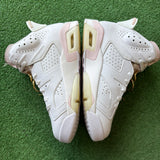 Jordan Gold Hoops 6s Size 7.5W/6M