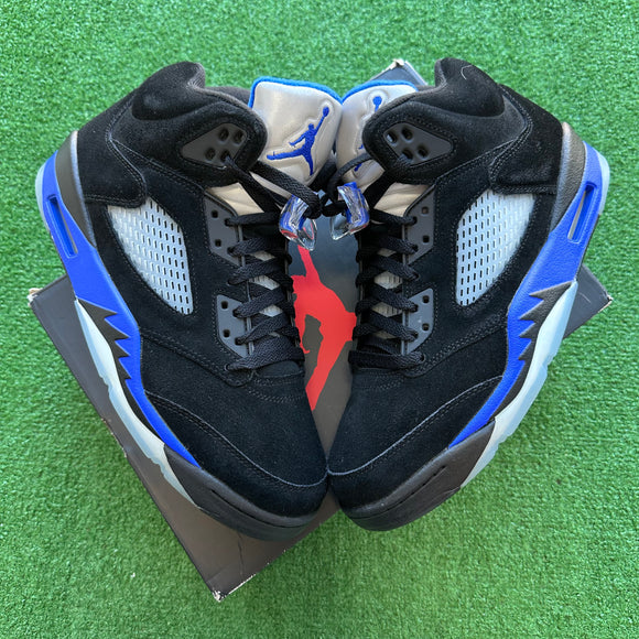 Jordan Racer Blue 5s Size 10