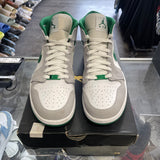 Jordan Grey Green Mid 1s Size 9.5